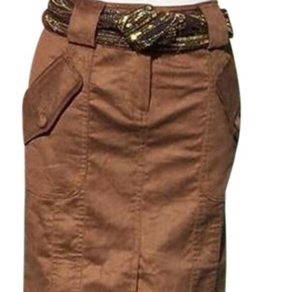 Cache Brown Thin Corduroy Lined Suit Jacket Top New Front Button NWT $178 - Picture 7 of 8